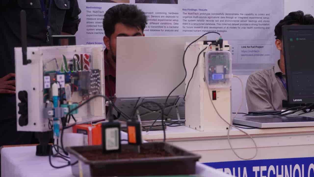 NutriTech demo at tech exhibition — A-RIS system in action