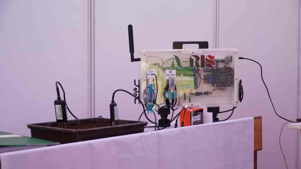 A-RIS prototype at exhibition — complete sensor and control setup